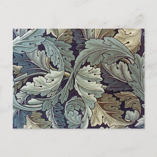 Carte Postale William Morris Acanthus Feuilles (Devant)