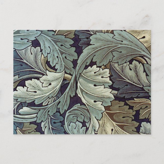 Carte Postale William Morris Acanthus Feuilles (Devant)