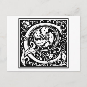 Carte Postale William Morris Alphabet "C"