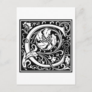 Carte Postale William Morris Alphabet "C"