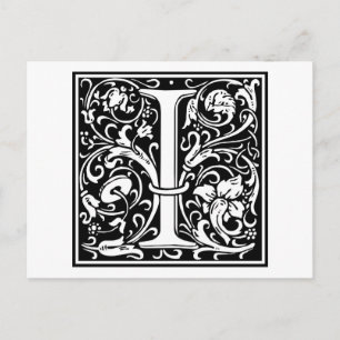 Carte Postale William Morris Alphabet "I"