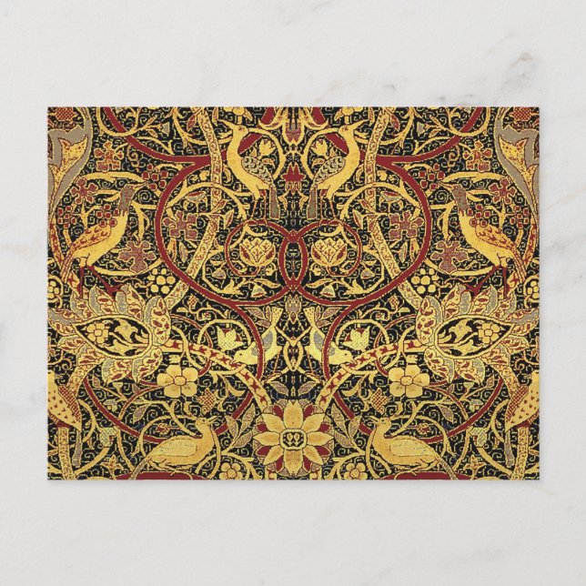 Carte Postale William Morris Bullerswood Tapisserie Faux (Devant)