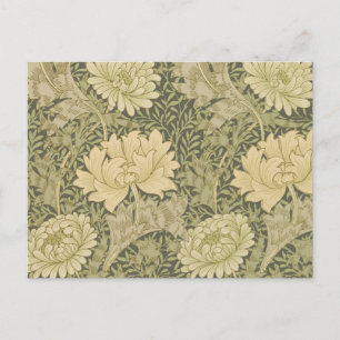 Carte Postale William Morris Chrysanthemum Fleur d'âge