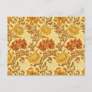 Carte Postale William Morris Chrysanthemums, Or de la moutarde