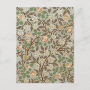Carte Postale William Morris Clover Fleur botanique