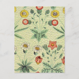 Carte Postale William Morris Daisy Floral Fond d'écran Motif