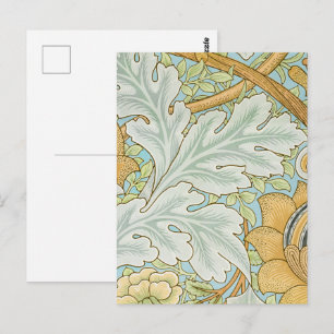 Carte Postale William Morris - Feuillage Vintage et motif floral