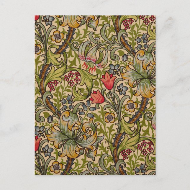 Carte Postale William Morris Golden Lily (Devant)