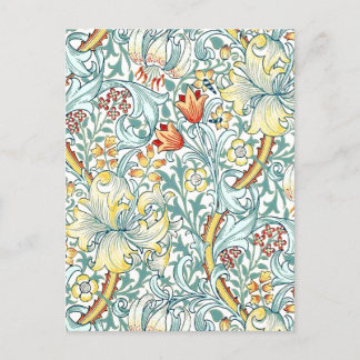 Carte Postale William Morris Golden Lily modèle floral
