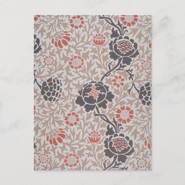 Carte Postale William Morris Grafton Botanic Art Design (Devant)