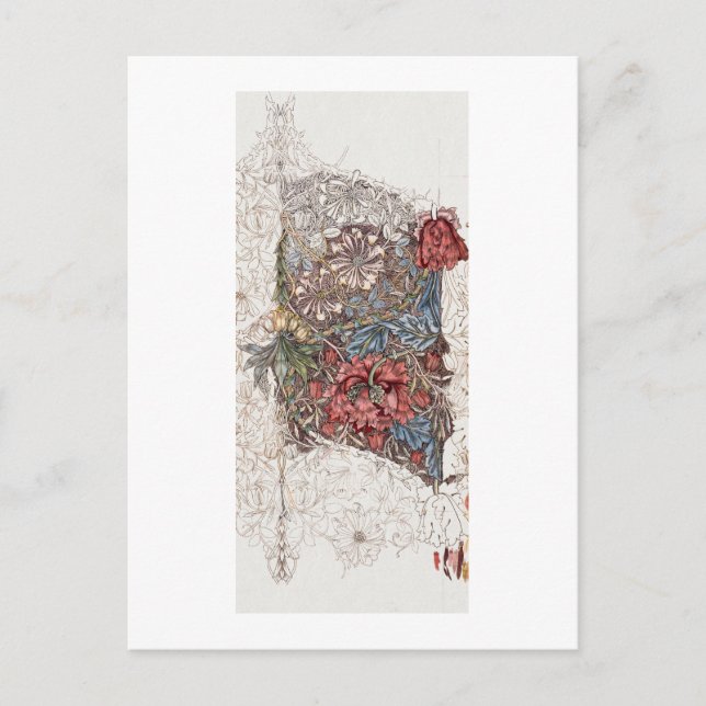 CARTE POSTALE : WILLIAM MORRIS : HONEYSUCKLE : 187 (Devant)