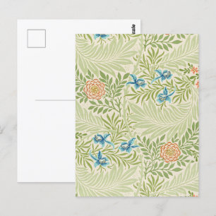 Carte Postale William Morris Larkspur Motif floral