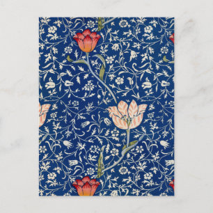 Carte Postale William Morris Medway Floral bleu