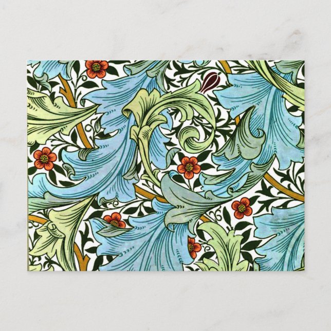Carte Postale William Morris motif - Granville (Devant)