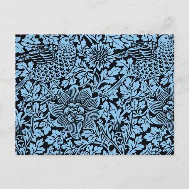 Carte Postale William Morris Particularités Florales Anénome d'o (Devant)