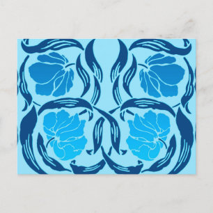 Carte Postale William Morris Pimpernel, Denim & Bleu clair