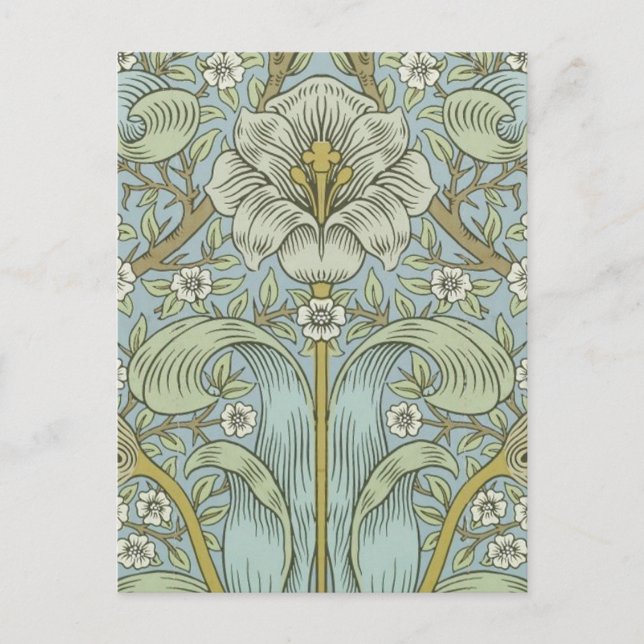 Carte Postale William Morris Spring Thicket : Floral antique (Devant)