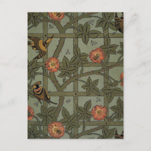 Carte Postale William Morris Trellis Wallpaper Art