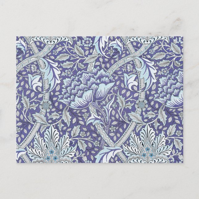 Carte Postale William Morris Windrush fleurs bleues (Devant)