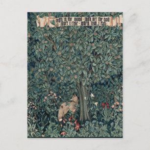 Carte Postale William Morris Woodland Tapestry Fox