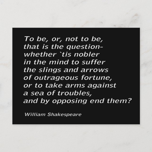 Carte Postale William Shakespeare`s "Hamlet" (Devant)