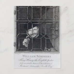 Carte Postale William Sommers, gravé par R. Clamp, 1794