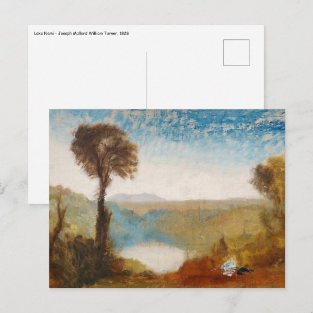 Carte Postale William Turner - Lac Nemi (Devant / Derrière)