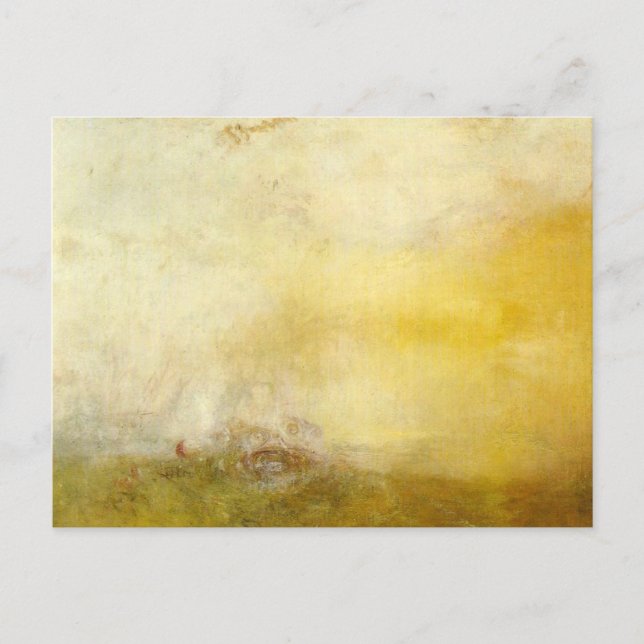 Carte Postale william turner - soleil avec monstres (Devant)