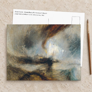 Carte Postale William Turner - Tempête de neige