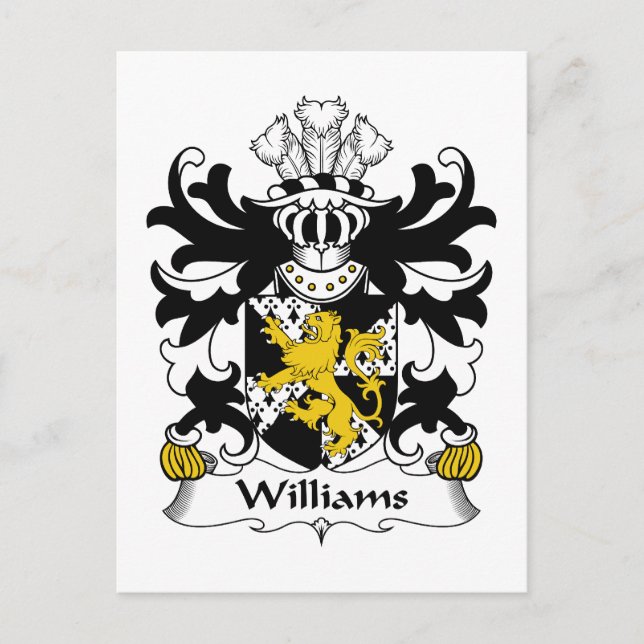 Carte Postale Williams Family Crest (Devant)
