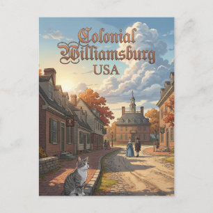Carte Postale Williamsburg colonial USA