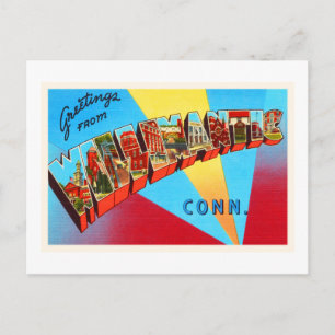 Carte Postale Willimantique Connecticut CT Vintage voyage Souven