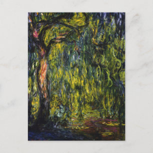 Carte Postale Willow pleurs par Claude Monet Postcard