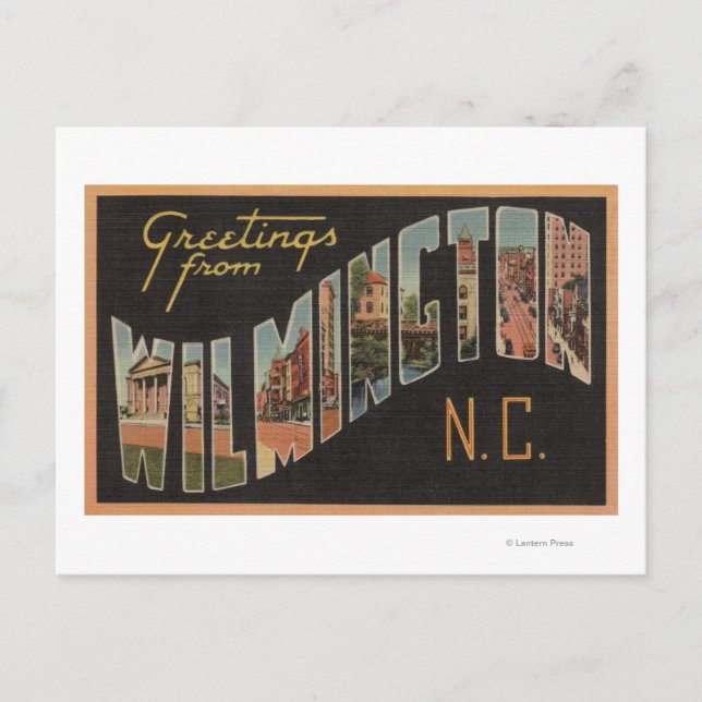 Carte Postale Wilmington, Caroline du Nord - Scènes de grandes l (Devant)