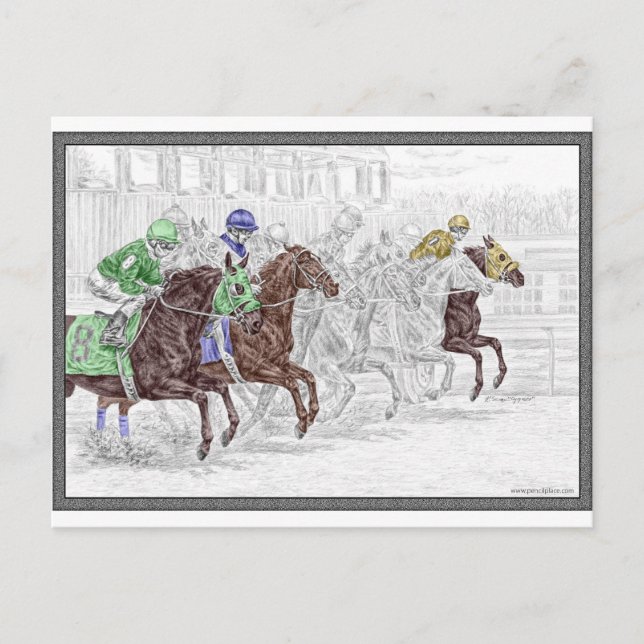 Carte Postale Win Place Show Race Hors (Devant)