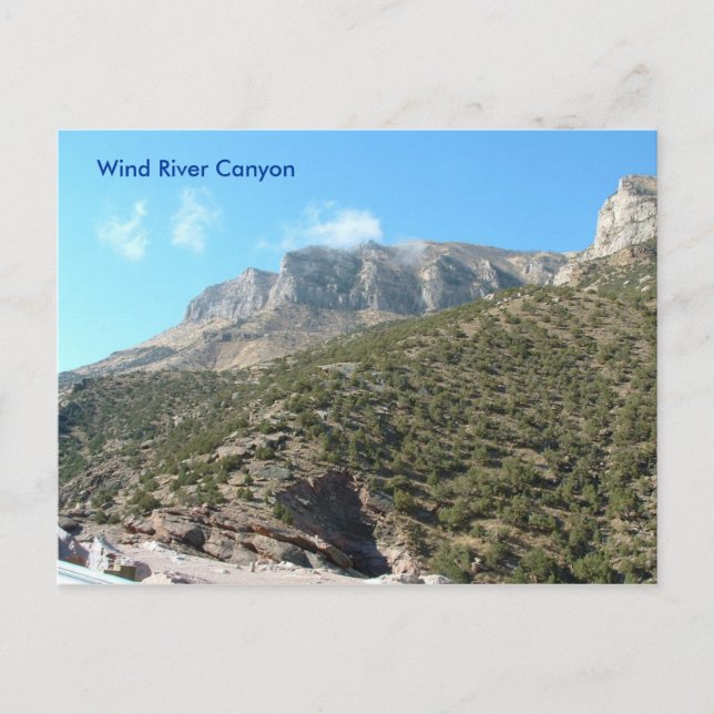Carte postale Wind River Canyon (Devant)