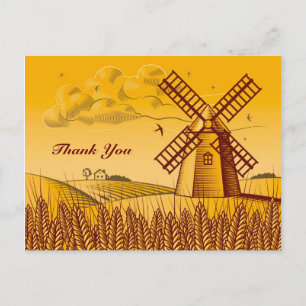 Carte Postale Windmill rétro