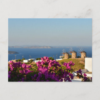 Carte Postale Windmills sur Patmos
