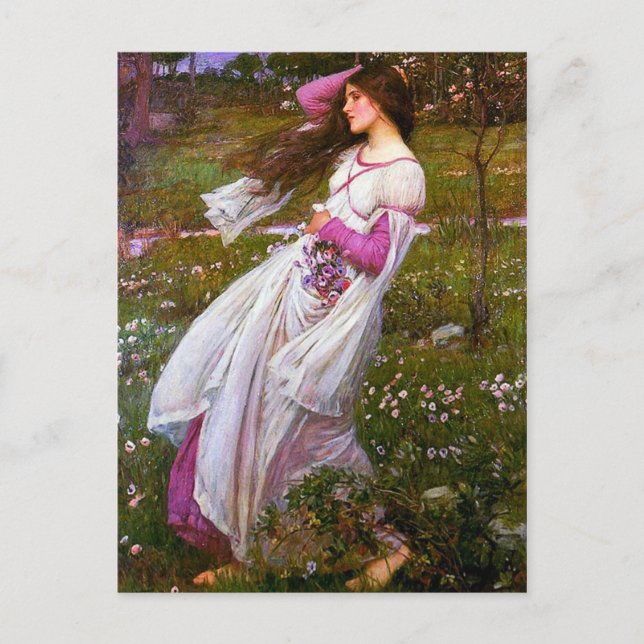 Carte Postale Windswept par John William Waterhouse (Devant)