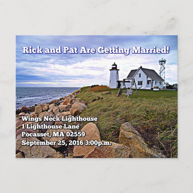 Carte Postale Wings Neck Lighthouse, Massachusetts (Devant)