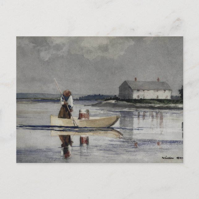 Carte Postale Winslow Homer - Diffusion des anguilles (Devant)