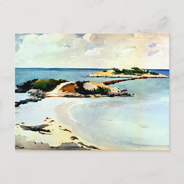 Carte Postale Winslow Homer - Île de Galles (Devant)