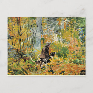 Carte Postale Winslow Homer - Sur le sentier, peinture d'art