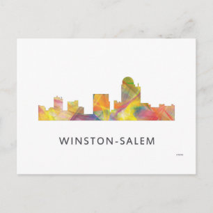 CARTE POSTALE WINSTON - SALEM, SKYLINE DE LA CAROLINE DU NTH -