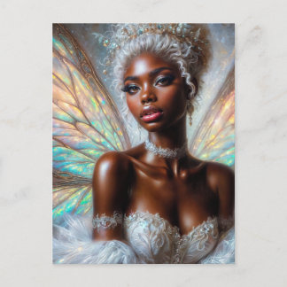 Carte Postale Winter Fairy With Dark Skin