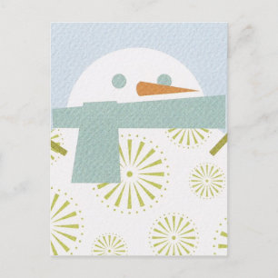 Carte postale Winter Snowman