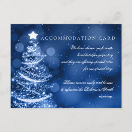 Carte Postale Winter Wonderland Noël Élégant Hébergement
