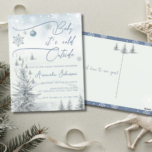 Carte Postale Winter Wonderland Son Froid Hors Baby shower Garço