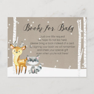 Carte Postale Winter Woodland - Livres pour bébé