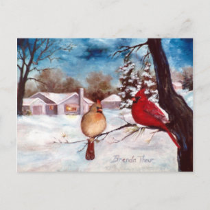 Carte postale Winters Serenity Cardinal